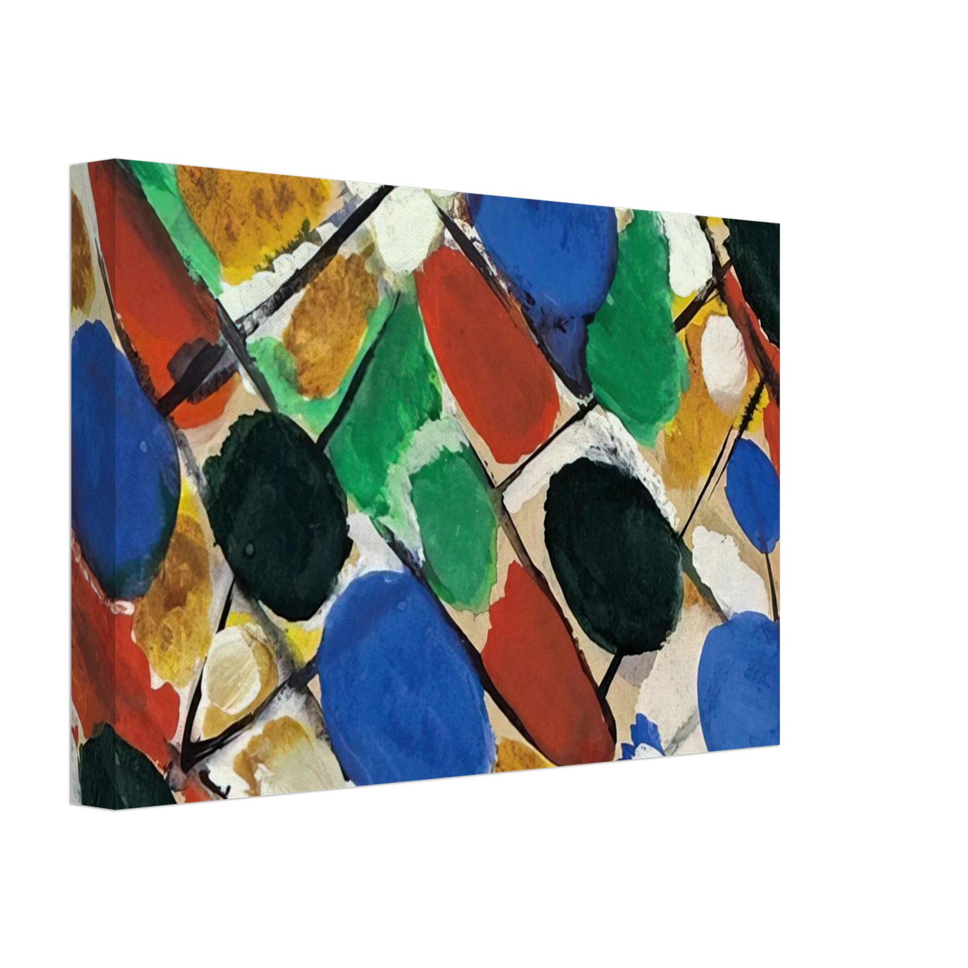 Ernst Wilhelm Nay - Scheiben - 1955 Canvas - 70x100 cm / 28x40 inches-canvas