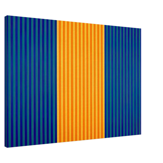 Gene Davis - Tom's Furnace - 1961 Canvas - 20x30 cm / 8x12 inches-canvas