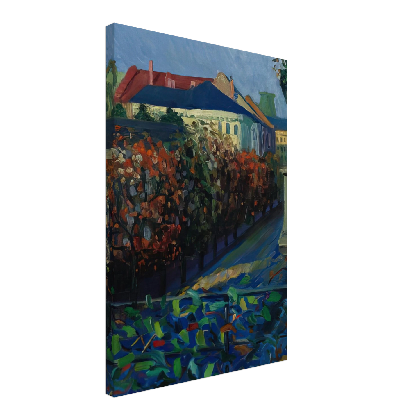Gabriele Munter - BLICK AUS DER BONNER WOHNUNG Canvas - 40x60 cm / 16x24 inches-canvas