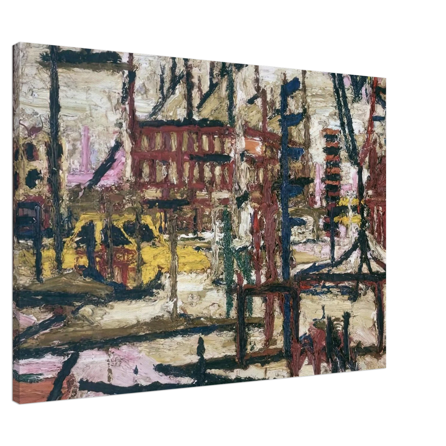 Frank Auerbach - MORNINGTON CRESCENT Canvas - 20x30 cm / 8x12 inches-canvas