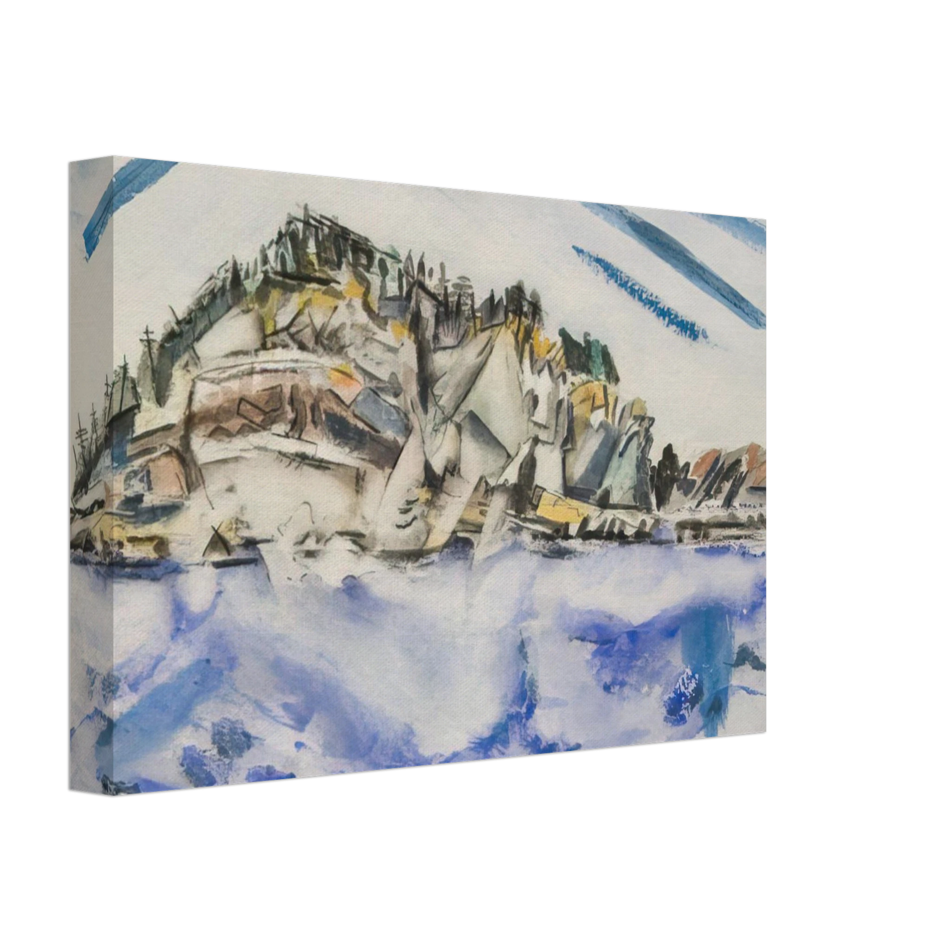 John Marin - Island Shipâ€™s Stern - 1934 Canvas - 40x60 cm / 16x24 inches-canvas