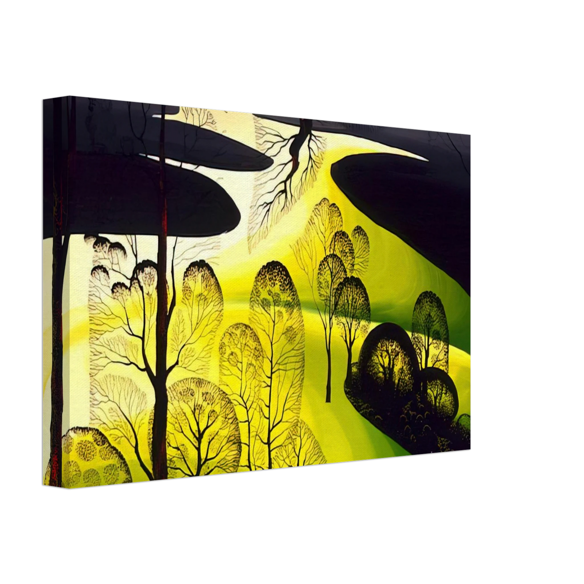 Eyvind Earle - Early Spring Canvas - 40x60 cm / 16x24 inches-canvas