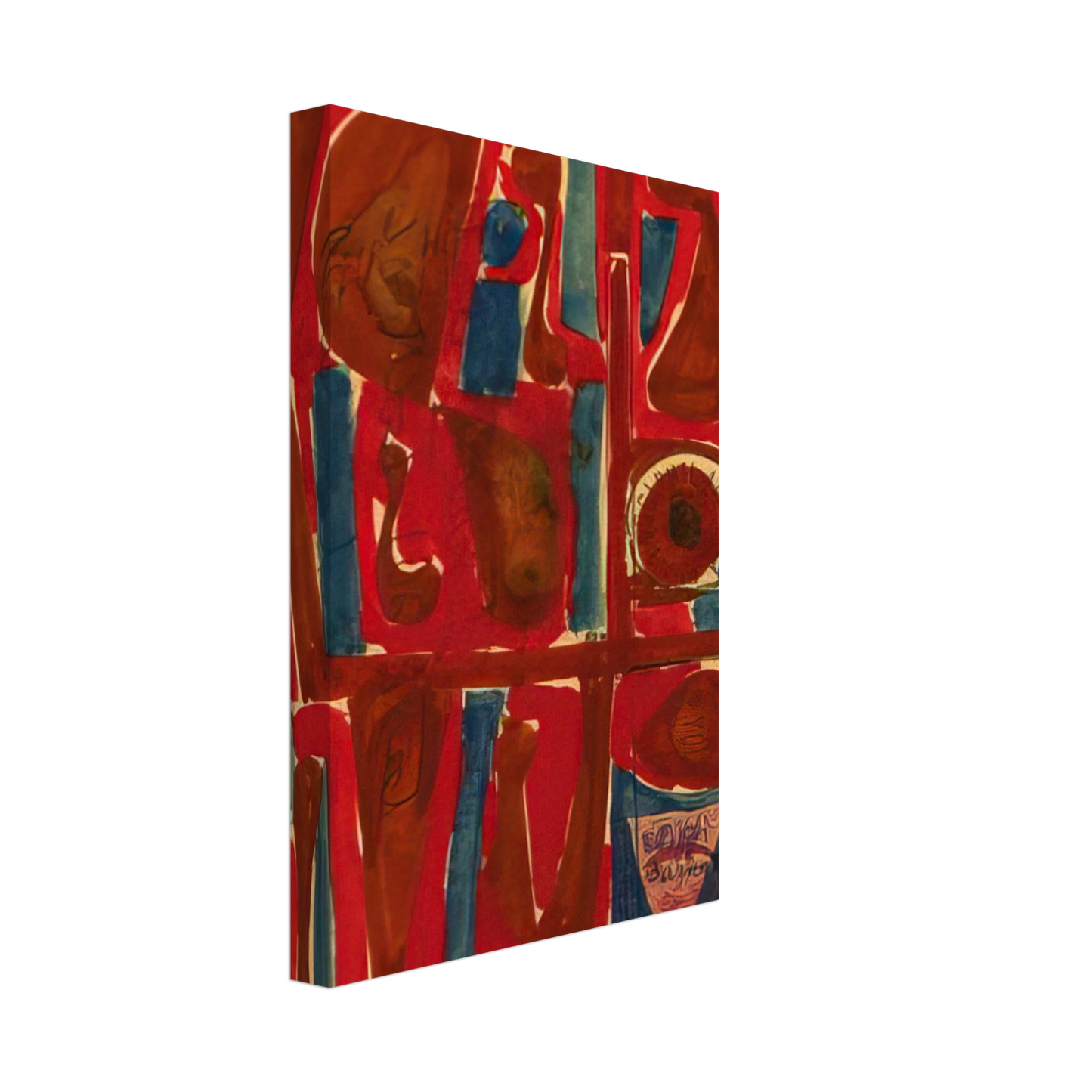 Will Barnet - Untitled - 1958 Canvas - 40x60 cm / 16x24 inches-canvas