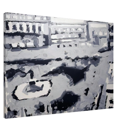 Gerhard Richter - TOWNSCAPE M6 1968 Canvas - 20x30 cm / 8x12 inches-canvas