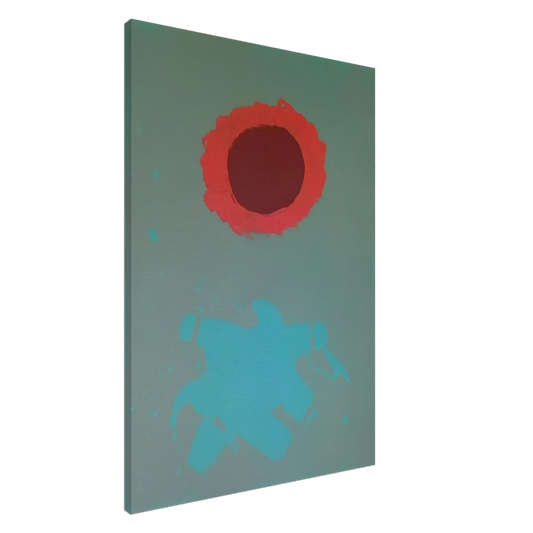 Adolph Gottlieb - Chrome Green - 1972 Canvas - 20x30 cm / 8x12 inches-canvas