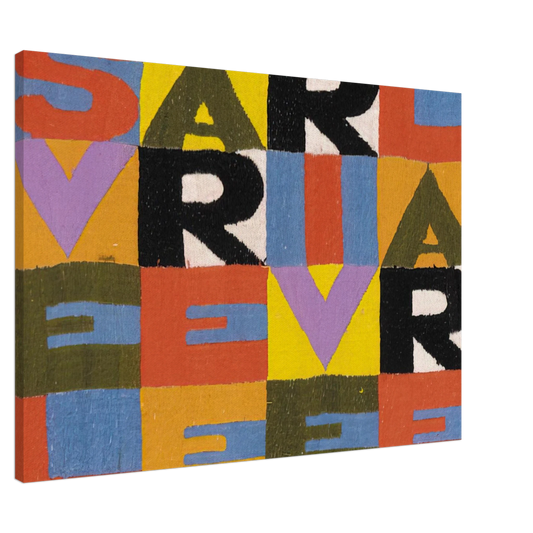Alighiero Boetti - SVELARE E RIVELARE Canvas - Default Title-canvas