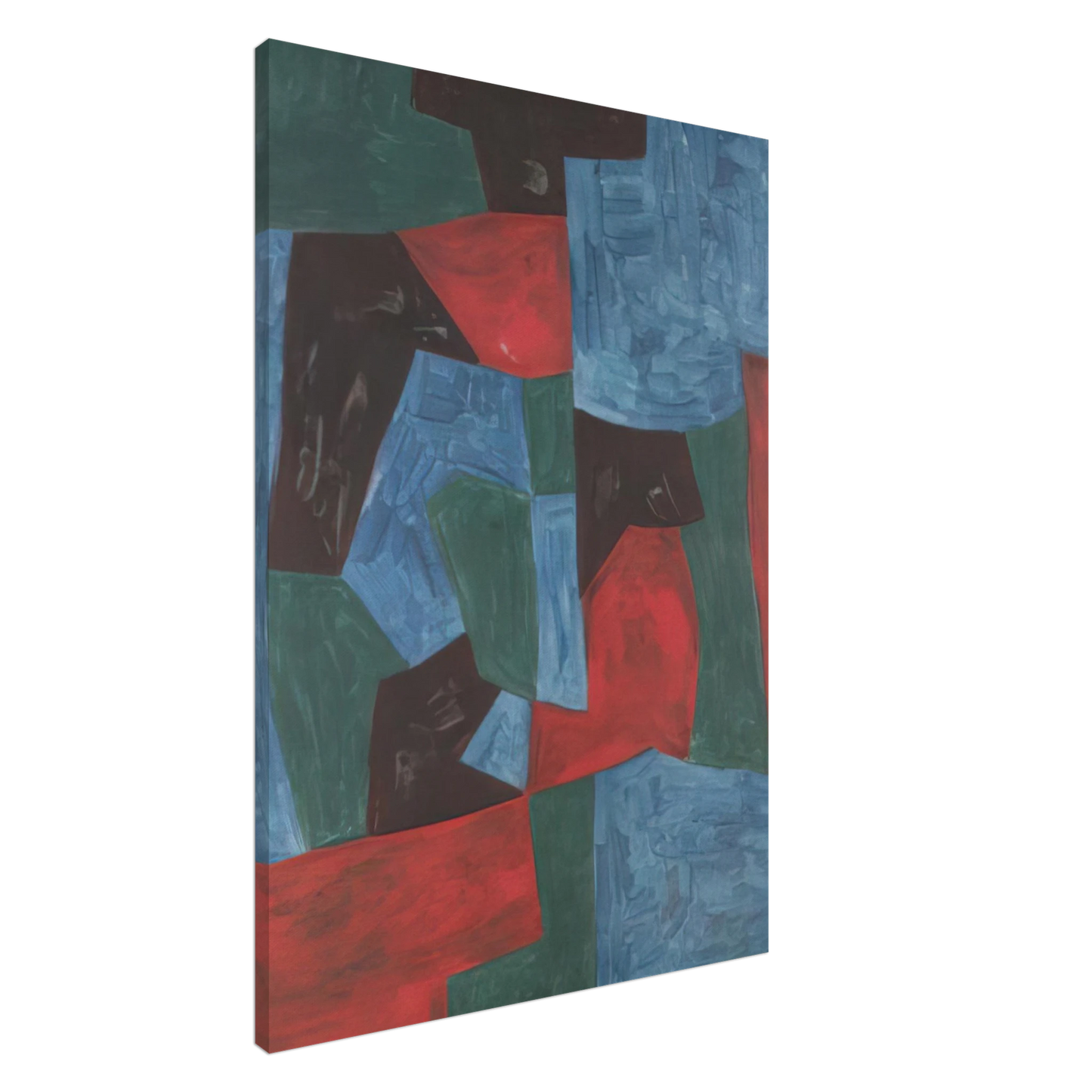 Serge Poliakoff - Composition abstraite - 1958 Canvas - 20x30 cm / 8x12 inches-canvas