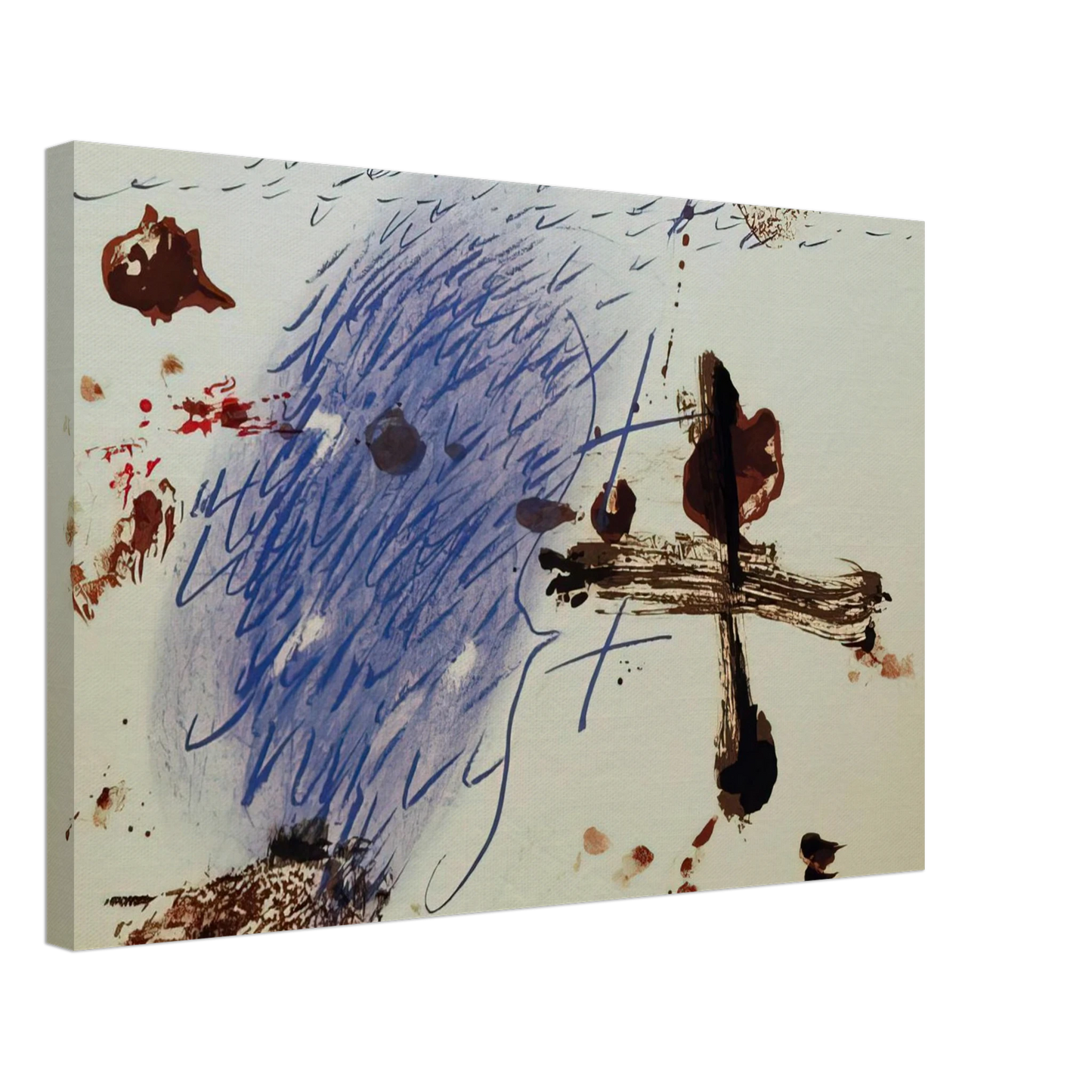 Antoni Tapies - BAN DE LOO COLOGNE 1972 Canvas - 70x100 cm / 28x40 inches-canvas