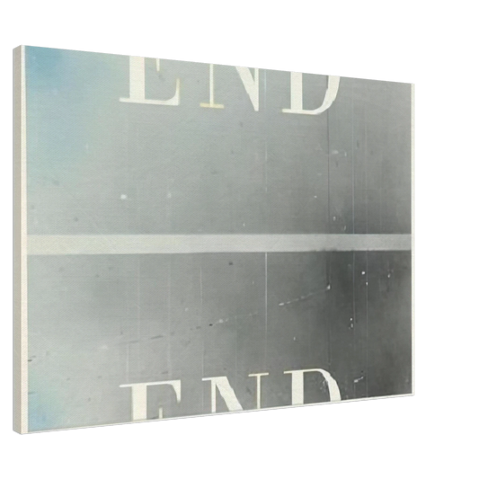 Edward Ruscha - THE END 53 Canvas - 20x30 cm / 8x12 inches-canvas