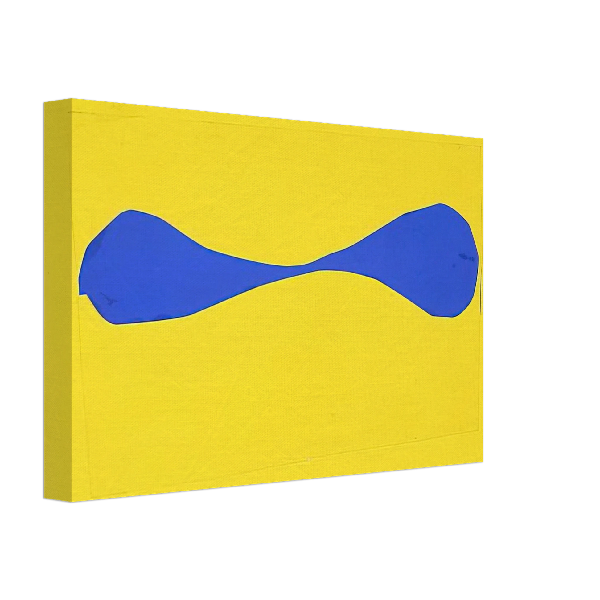 Ellsworth Kelly - Blue Form on Yellow Canvas - 40x60 cm / 16x24 inches-canvas