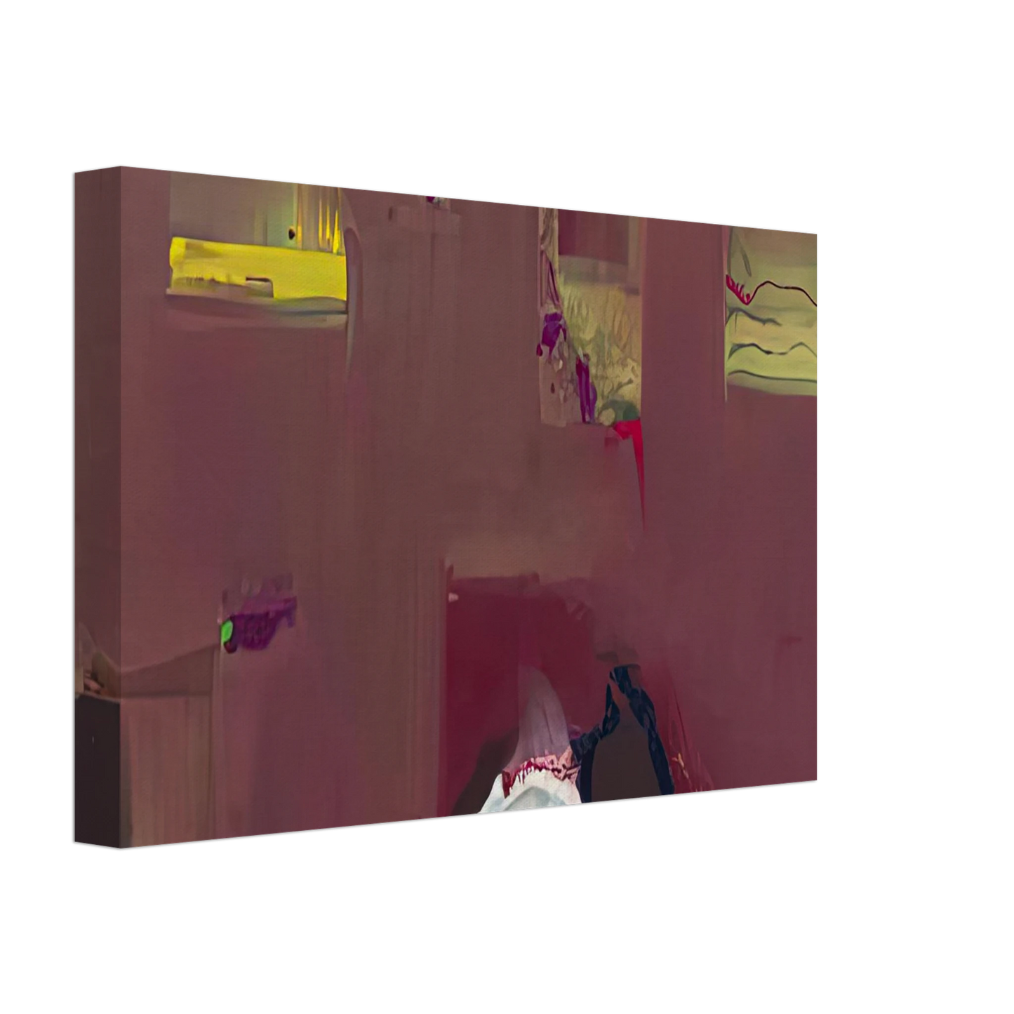 Helen Frankenthaler - Yin Yang, 1990- Canvas - 40x60 cm / 16x24 inches-canvas