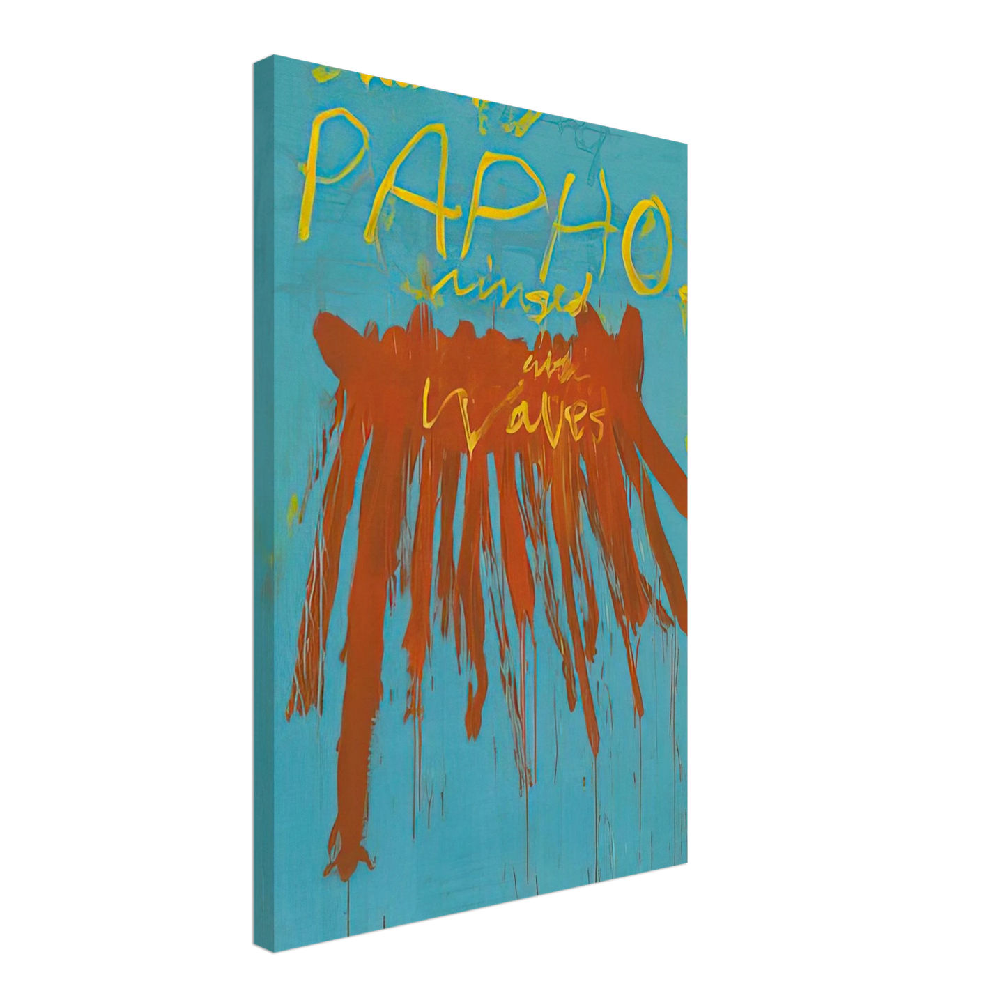 Wall artCy Twombly - Leaving Paphos Ringed With Waves IV Canvas - 70x100 cm / 28x40 inches-canvas