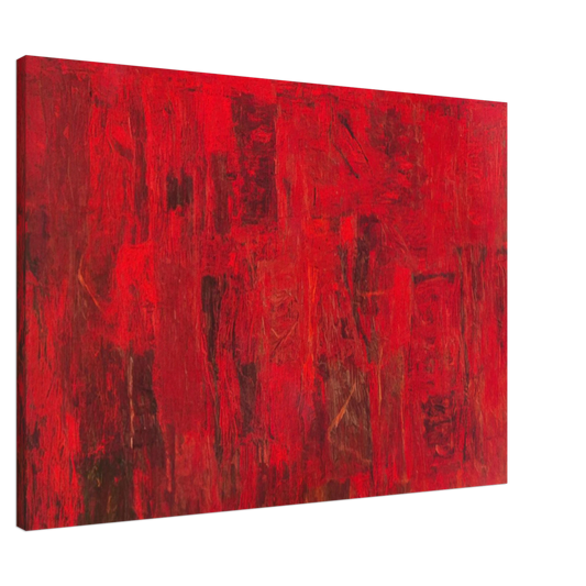 Philip Guston - RED PAINTING 1950 Canvas - 20x30 cm / 8x12 inches-canvas