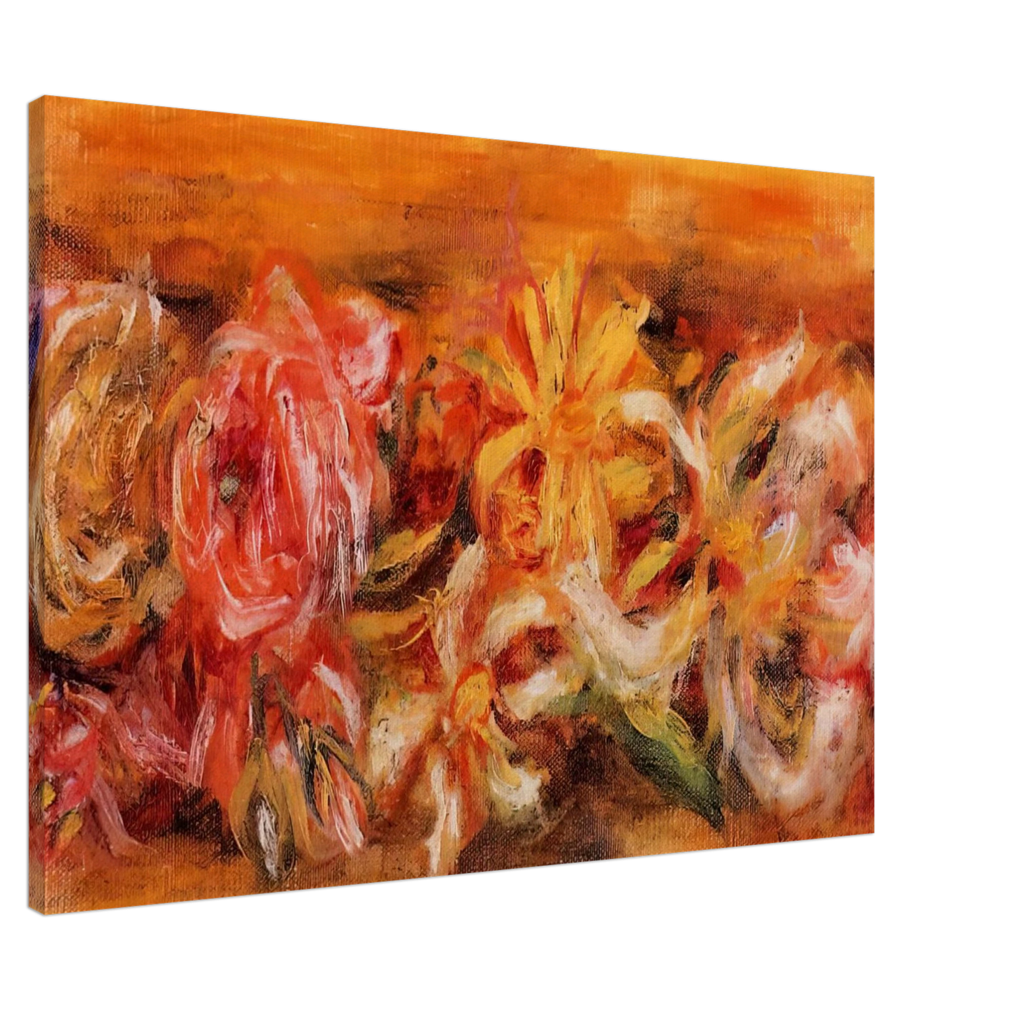 Pierre-Auguste Renoir - Garland of Flowers Canvas - 20x30 cm / 8x12 inches-canvas