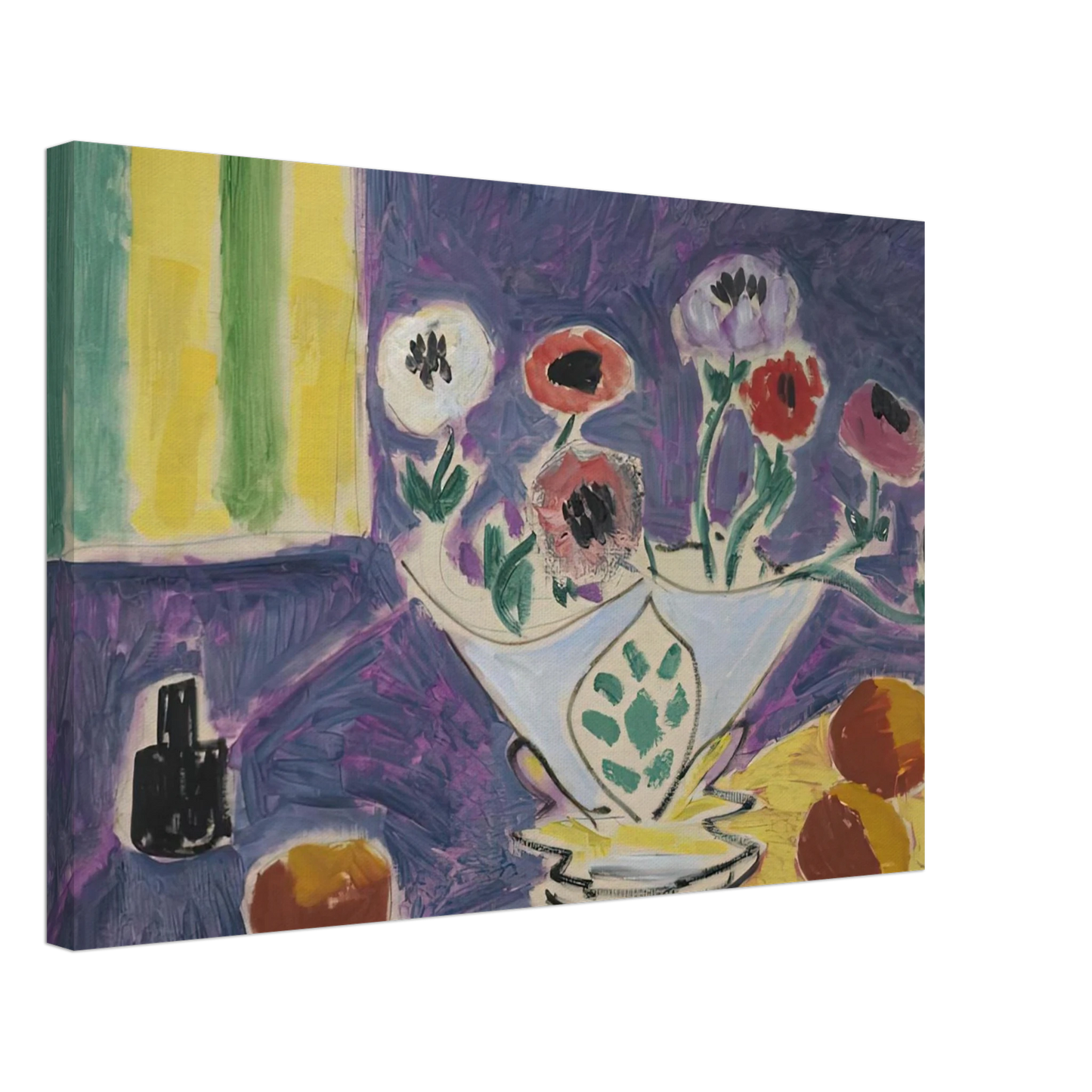 Henri Matisse - VASE D ANEMONES 1946 Canvas - 40x60 cm / 16x24 inches-canvas