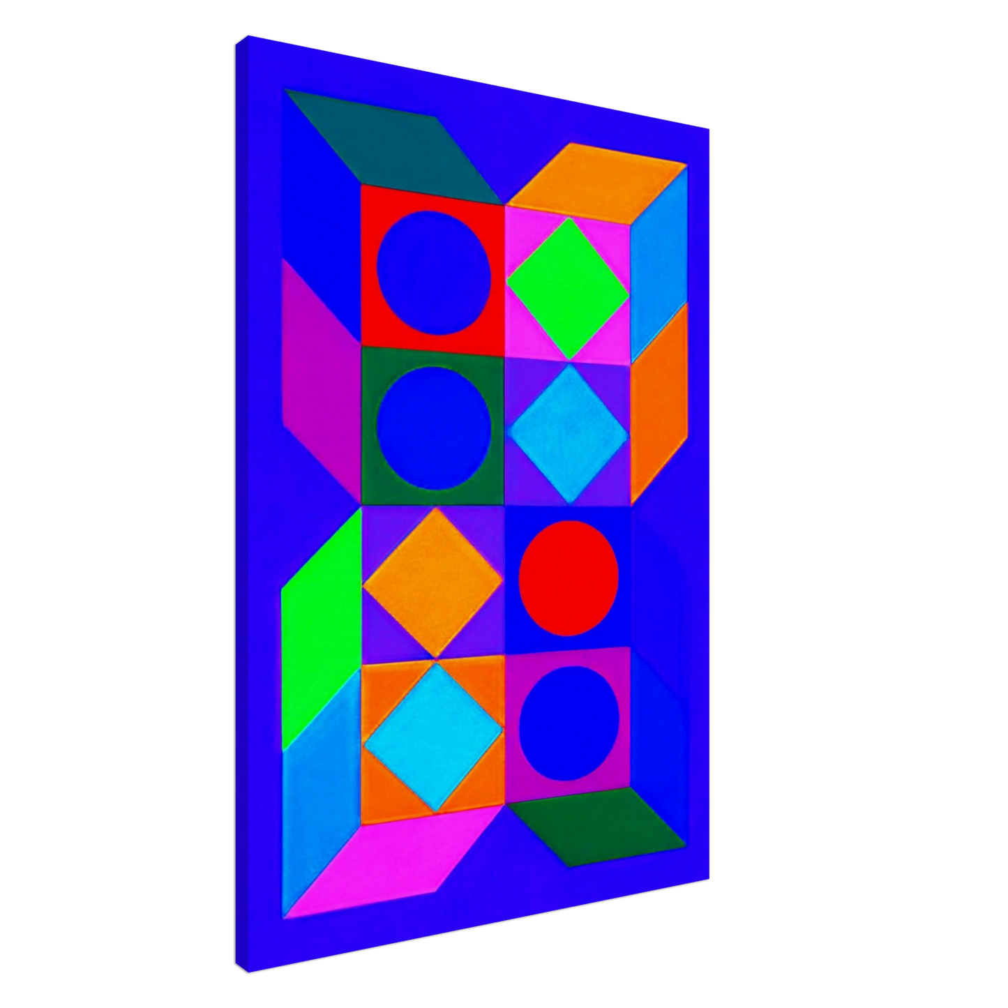 Victor Vasarely - Sonora Do - 1973 Canvas - 20x30 cm / 8x12 inches-canvas