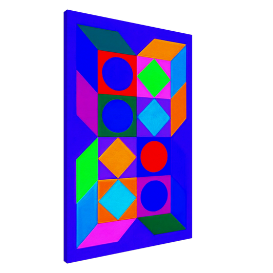 Victor Vasarely - Sonora Do - 1973 Canvas - 20x30 cm / 8x12 inches-canvas