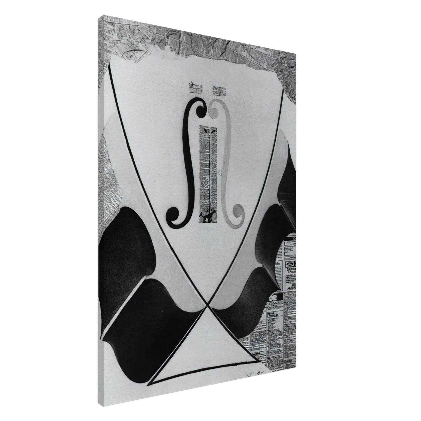 Salvador Dali - UNTITLED HEAD OF A SPANISH NOBLEMAN FASHIONED BY THE CATASTROPHE MODEL FROM A SWALLOW S TAIL Canvas - 20x30 cm / 8x12 inches-canvas