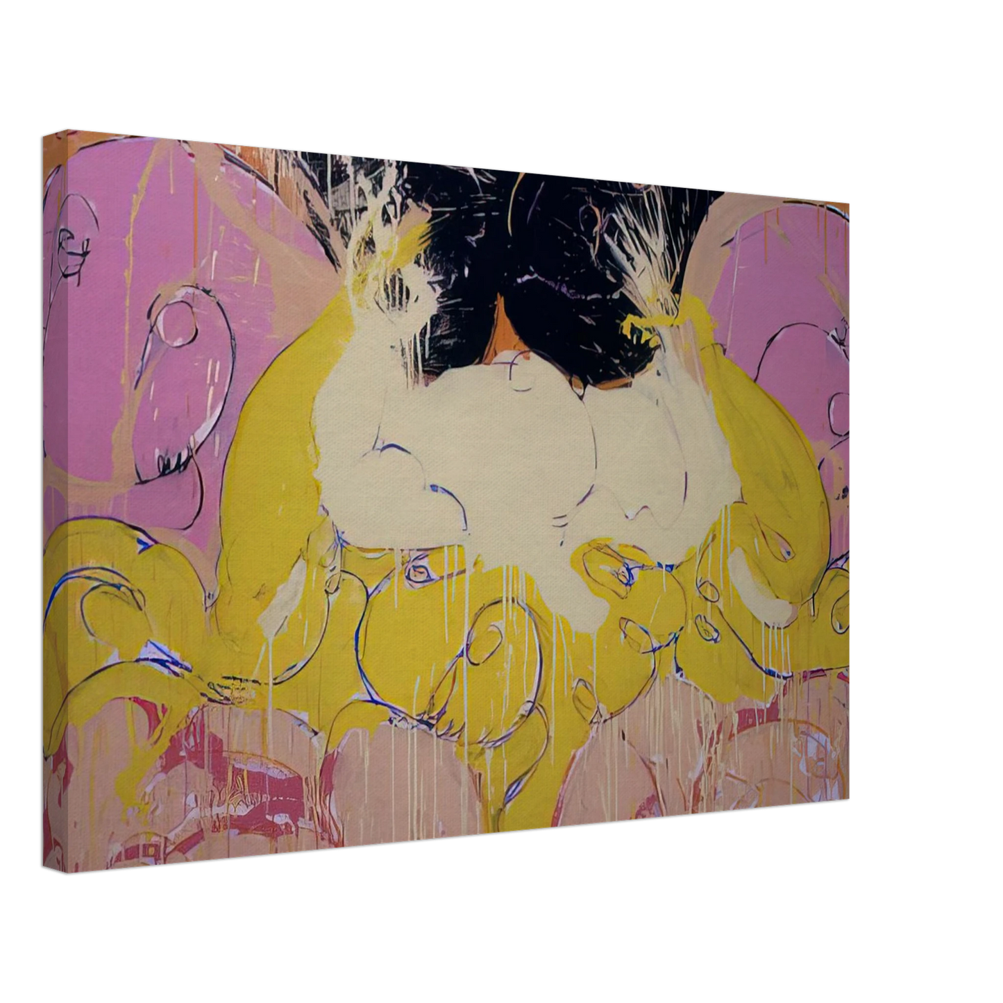 Norman Bluhm - Untitled Drawing #3 - 1984 Canvas - 70x100 cm / 28x40 inches-canvas