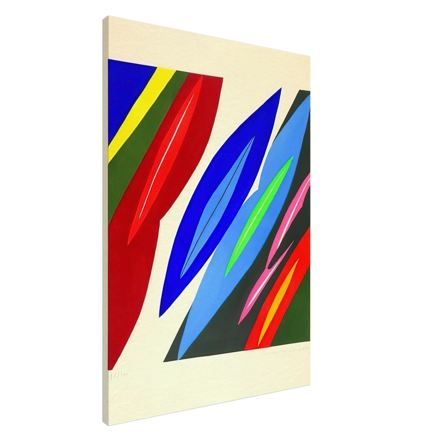 Ernst Wilhelm Nay - Farblitho 1968 - 2 NOR - 1968 Canvas - 20x30 cm / 8x12 inches-canvas