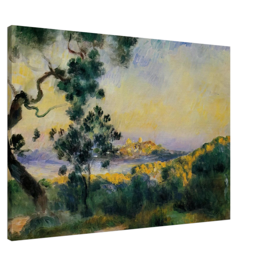 Pierre-Auguste Renoir - View of Antibes Canvas - 20x30 cm / 8x12 inches-canvas