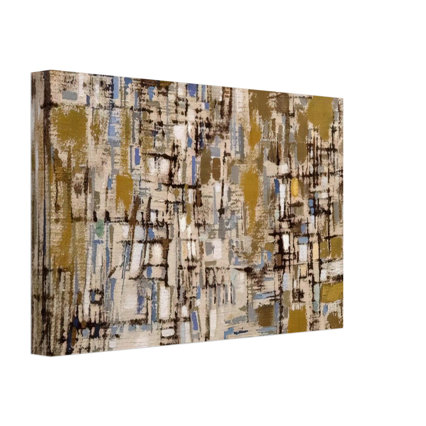 Maria Helena Vieira da Silva - Untitled - 1952 Canvas - 40x60 cm / 16x24 inches-canvas