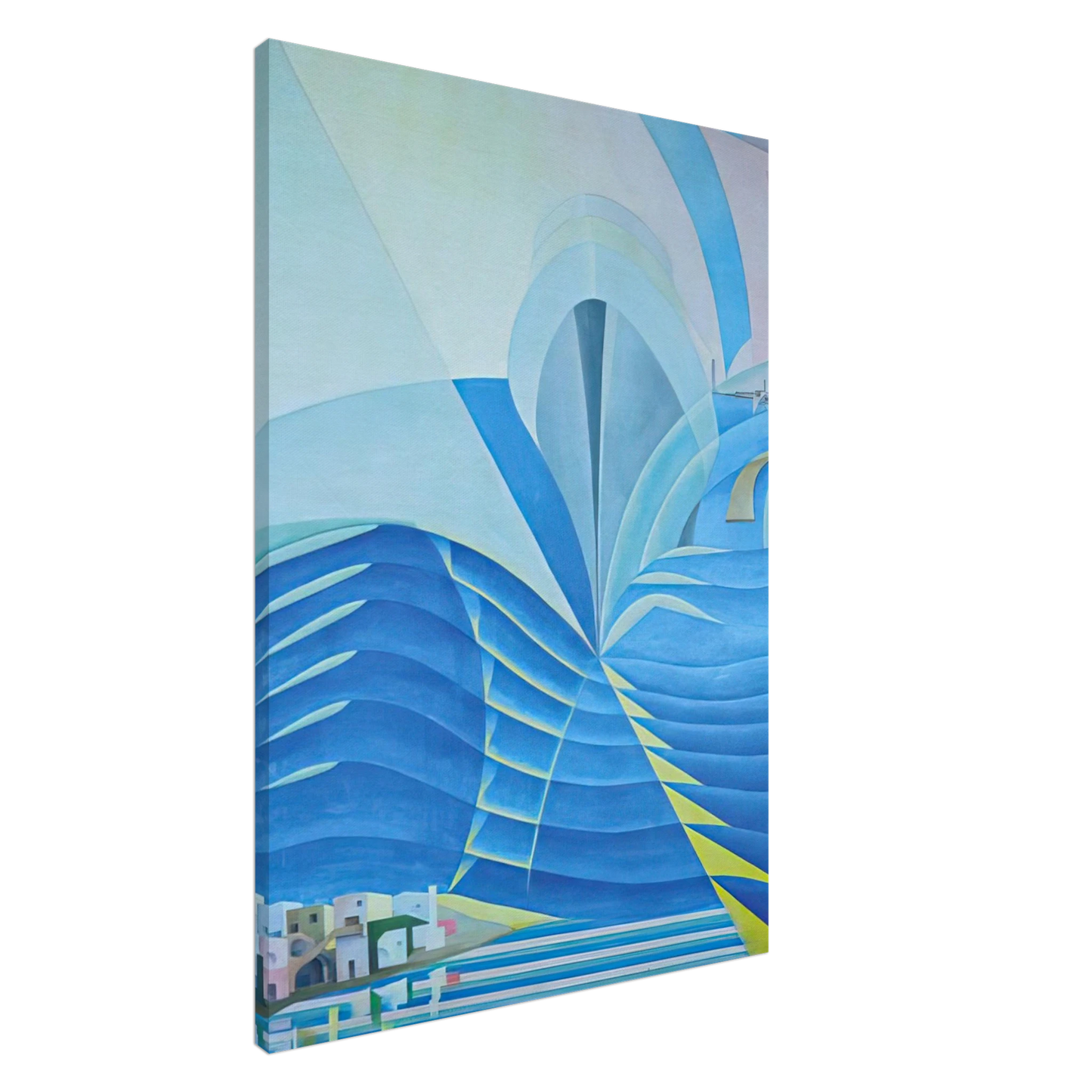 Benedetta Cappa - Synthesis of Marine Communications - 1934 Canvas - 20x30 cm / 8x12 inches-canvas