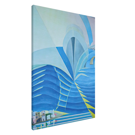 Benedetta Cappa - Synthesis of Marine Communications - 1934 Canvas - 20x30 cm / 8x12 inches-canvas