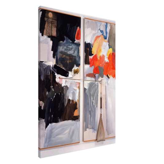 Robert Rauschenberg - STUDIO PAINTING 1961 Canvas - 20x30 cm / 8x12 inches-canvas