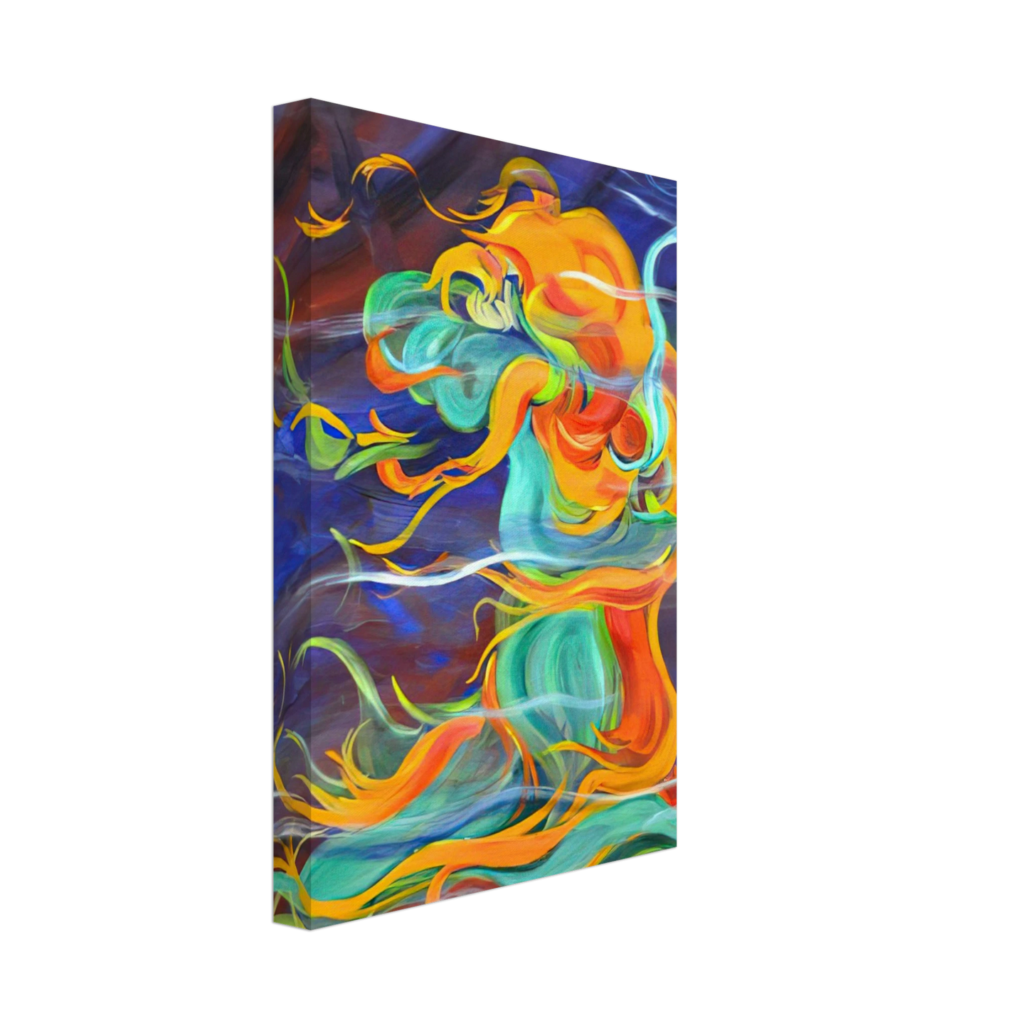 Konrad Zuse - Wind - 1963 Canvas - 70x100 cm / 28x40 inches-canvas