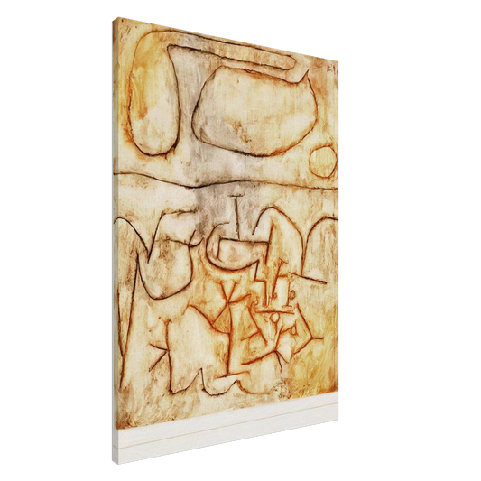 Paul Klee - HISTORIC GROUND 1939 Canvas - 20x30 cm / 8x12 inches-canvas