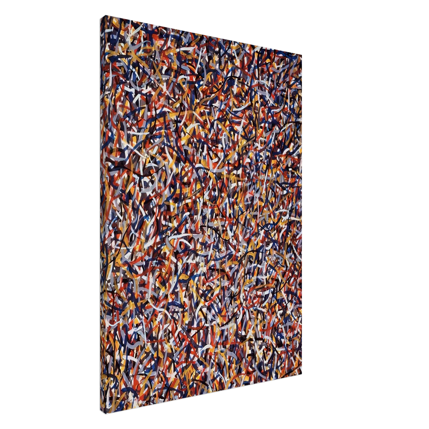 Sol LeWitt - Not Straight Brushstrokes in All Directions Canvas - 20x30 cm / 8x12 inches-canvas