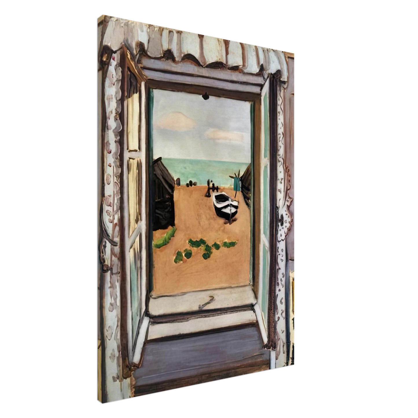 Henri Matisse - OPEN WINDOW ETRETAT 1920 Canvas - 20x30 cm / 8x12 inches-canvas