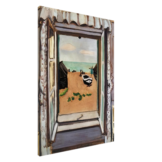 Henri Matisse - OPEN WINDOW ETRETAT 1920 Canvas - 20x30 cm / 8x12 inches-canvas
