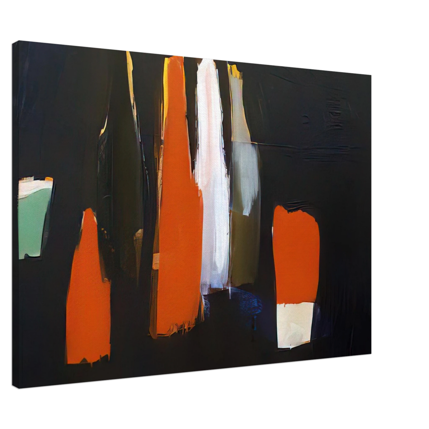 Nicolas de Stael - Bouteilles - Art Informel Canvas - 20x30 cm / 8x12 inches-canvas