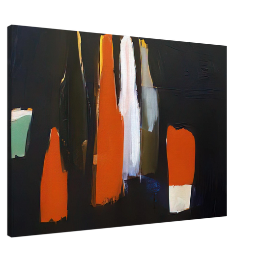 Nicolas de Stael - Bouteilles - Art Informel Canvas - 20x30 cm / 8x12 inches-canvas