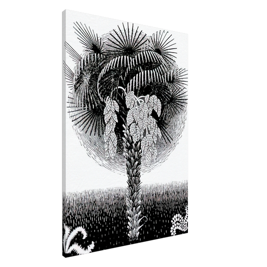 MC Escher - PALM TREE Canvas - 20x30 cm / 8x12 inches-canvas