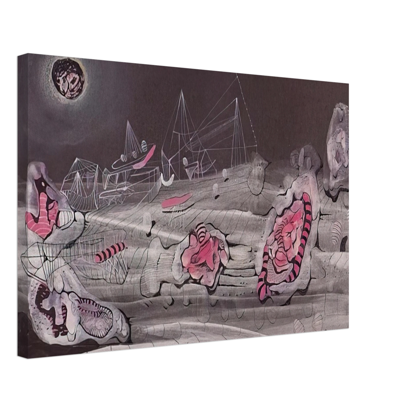 Roberto Matta - DARK LIGHT 1940 Canvas - 70x100 cm / 28x40 inches-canvas