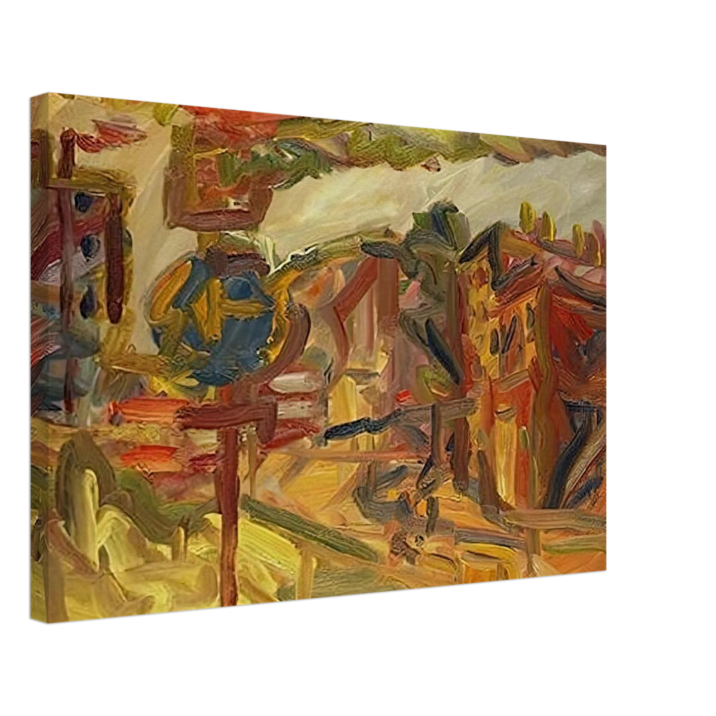 Frank Auerbach - THE AWNING Canvas - 70x100 cm / 28x40 inches-canvas