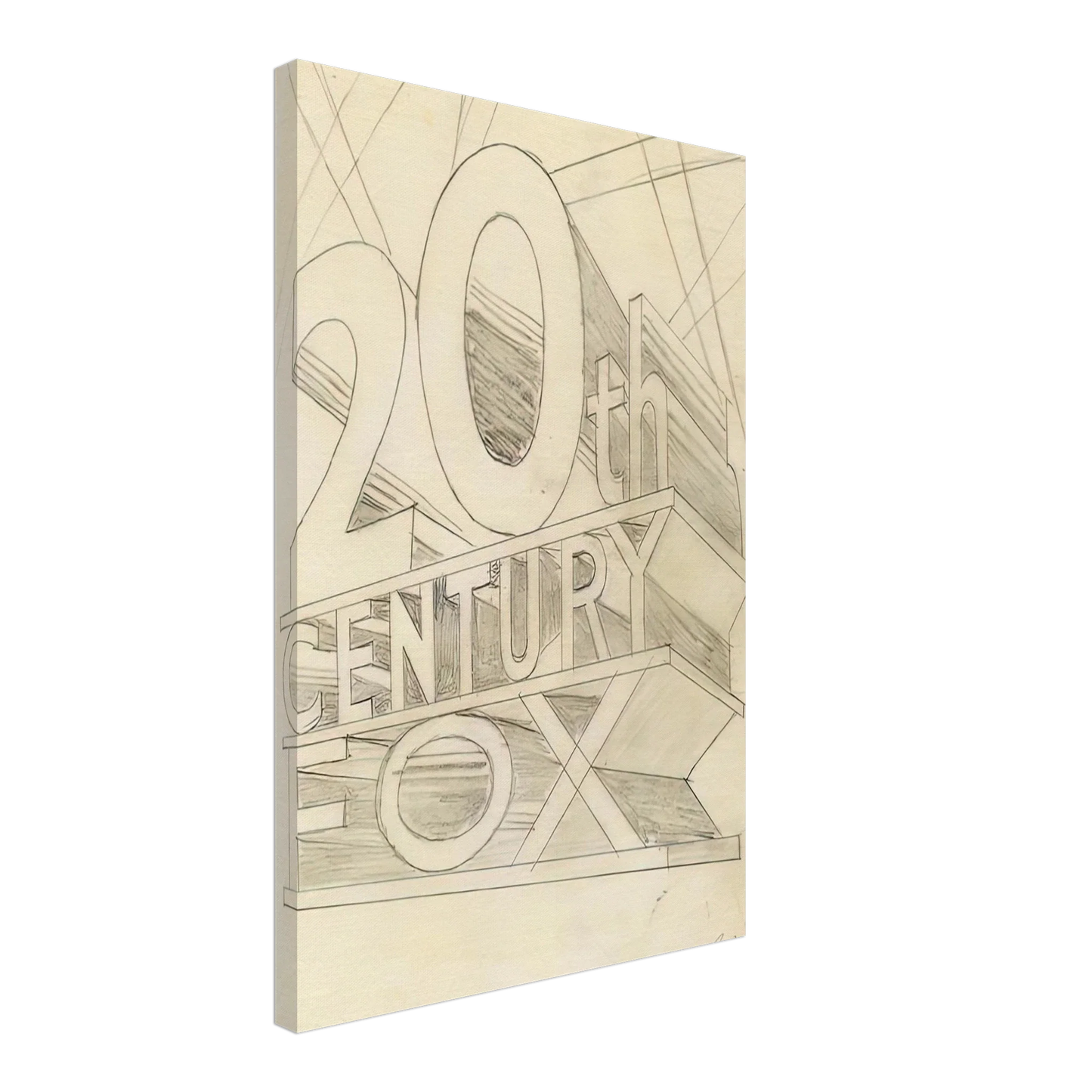 Edward Ruscha - TRADEMARK STUDY 3 1962 Canvas