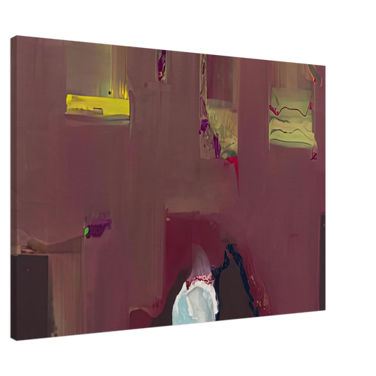 Helen Frankenthaler - Yin Yang, 1990- Canvas - 20x30 cm / 8x12 inches-canvas