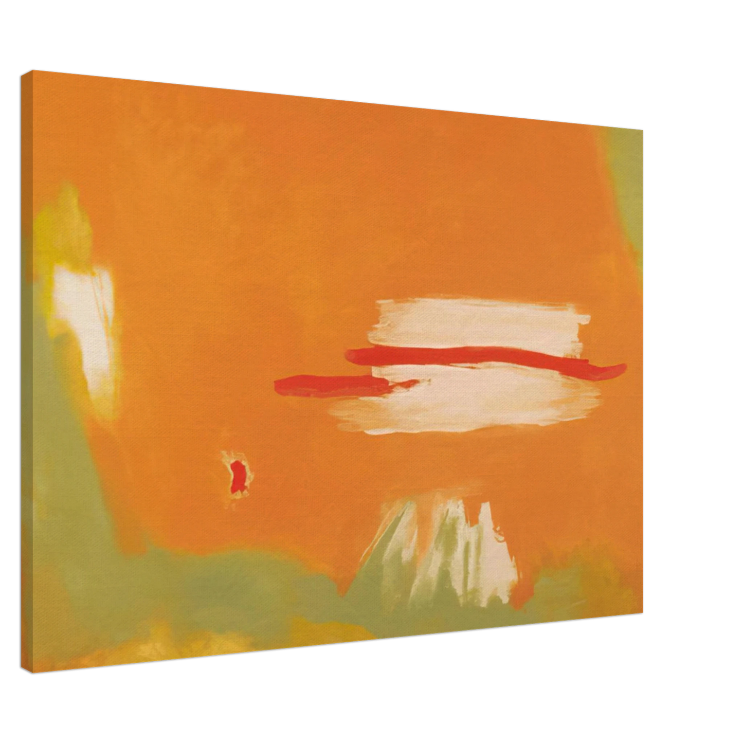 Esteban Vicente - RED ACROSS 1996 Canvas - 20x30 cm / 8x12 inches-canvas