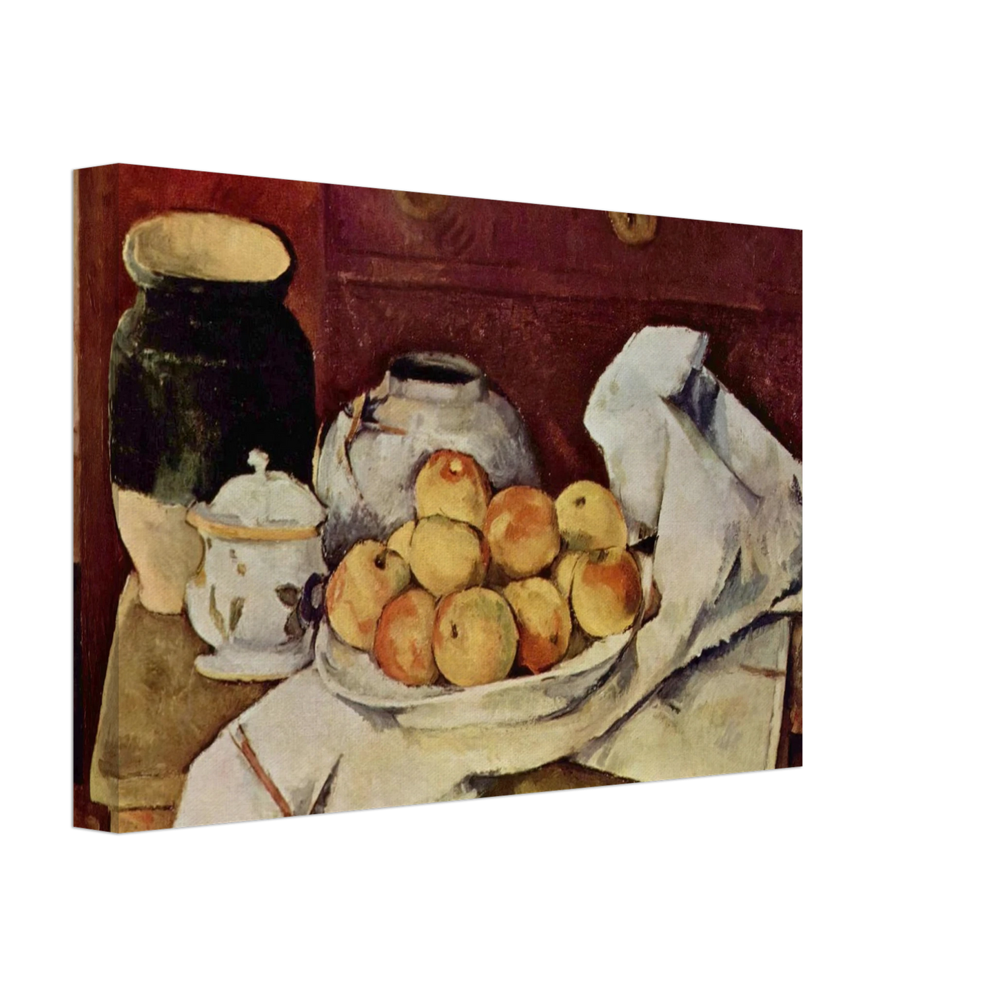 Paul Cezanne - Still Life with a Chest of Drawers Canvas - 40x60 cm / 16x24 inches-canvas