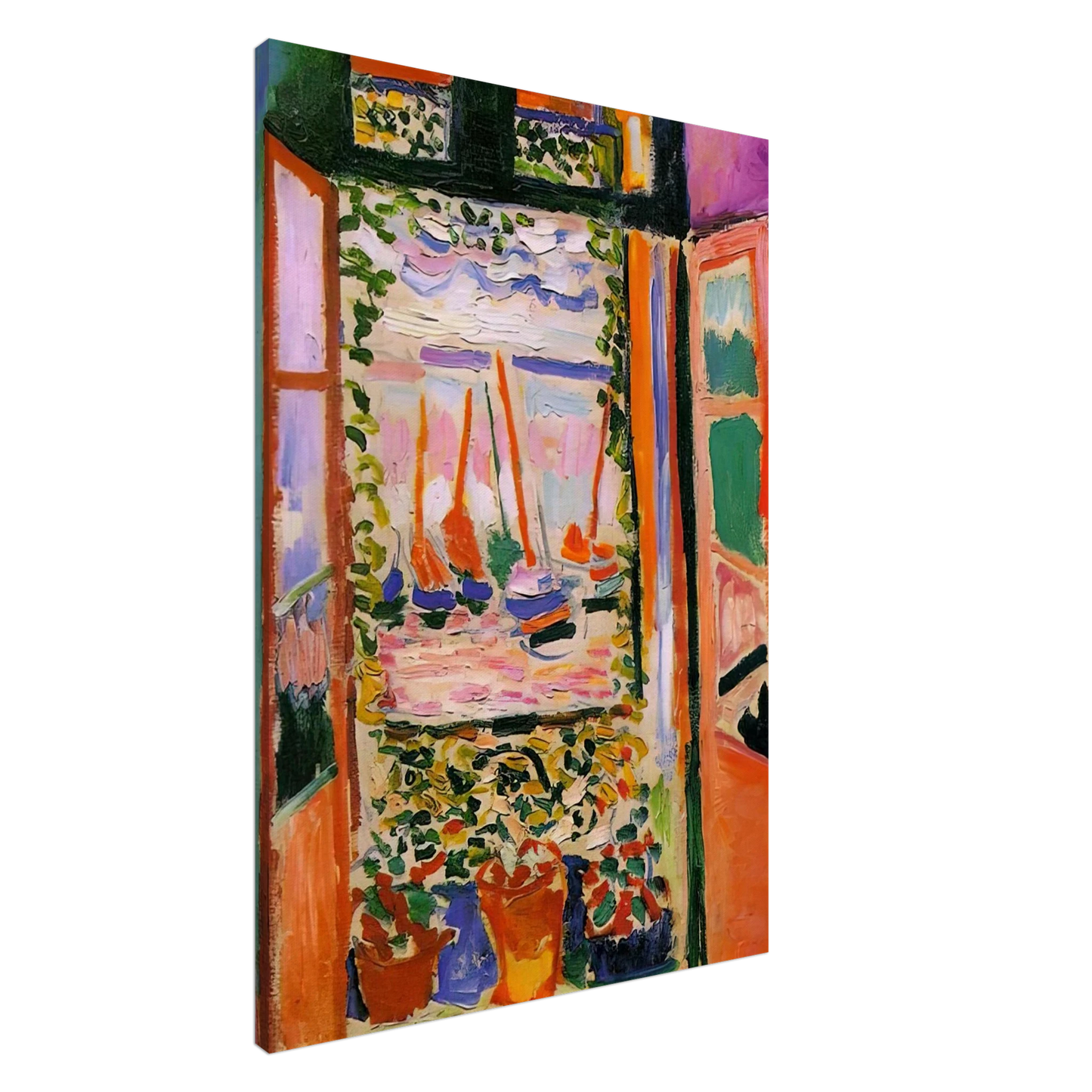 Henri Matisse - OPEN WINDOW COLLIOURE 1905 Canvas - 20x30 cm / 8x12 inches-canvas
