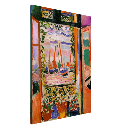 Henri Matisse - OPEN WINDOW COLLIOURE 1905 Canvas - 20x30 cm / 8x12 inches-canvas