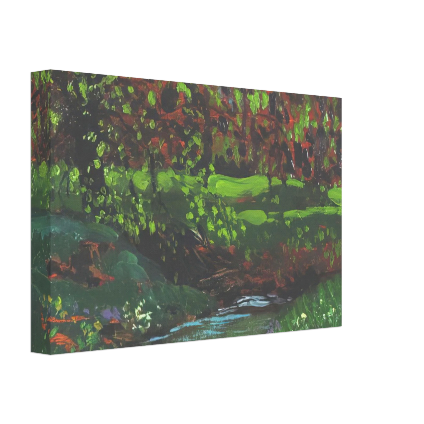 Frank Johnston - Green Pool - Post-Impressionism Canvas - 70x100 cm / 28x40 inches-canvas