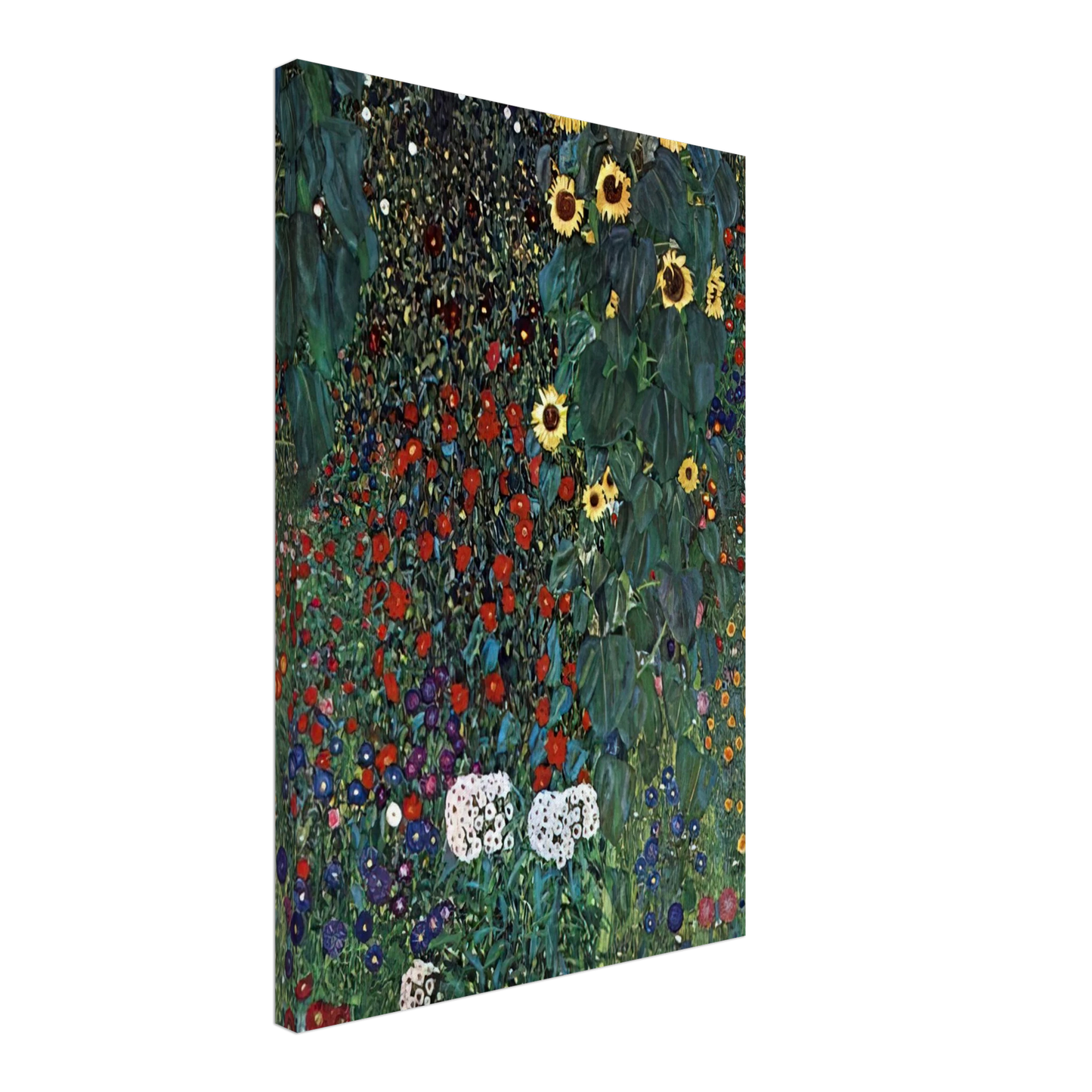 Gustav Klimt - COUNTRY GARDEN WITH SUNFLOWERS 1906 Canvas - 70x100 cm / 28x40 inches-canvas