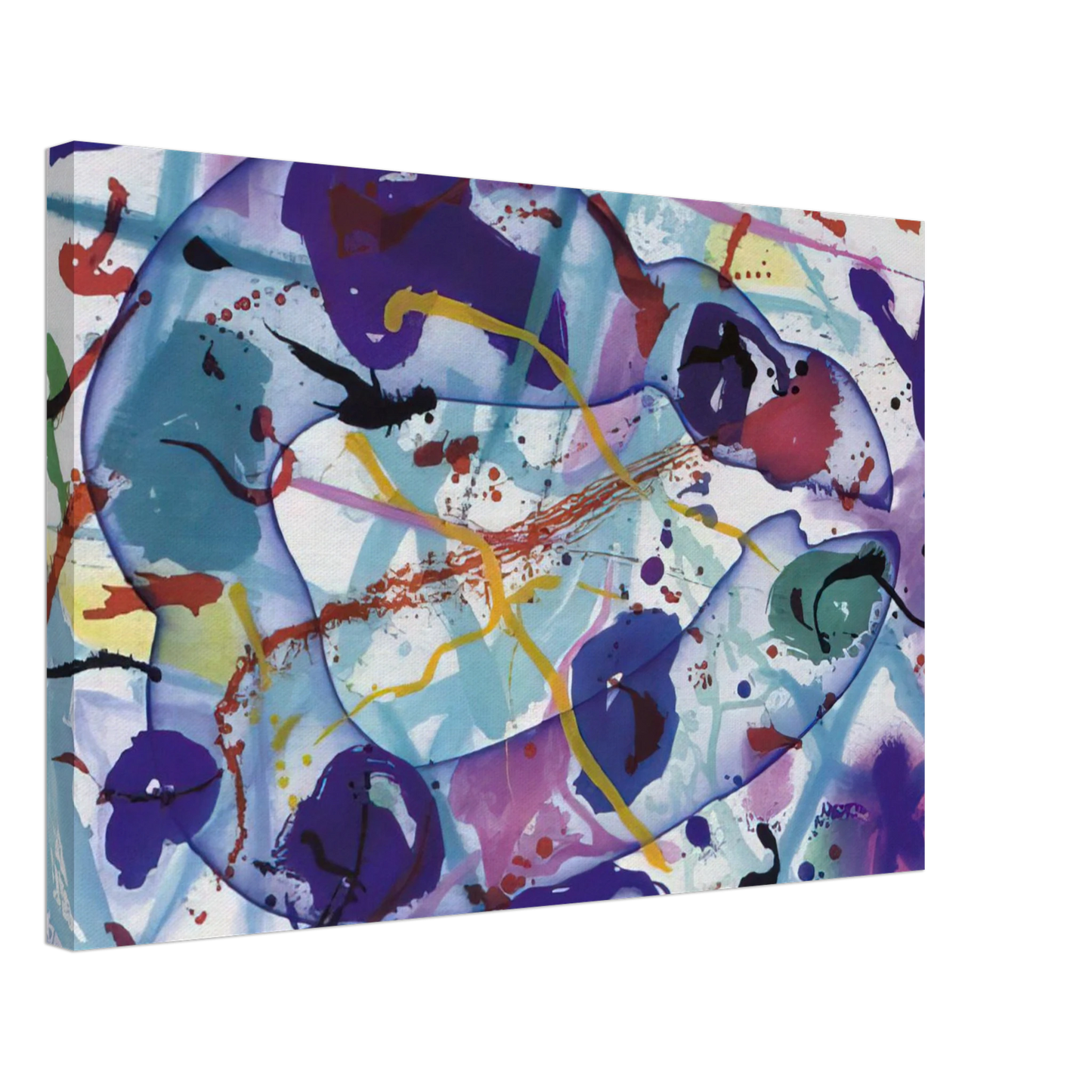 Sam Francis - Trietto 4  SFE 077RC  Canvas - 70x100 cm / 28x40 inches-canvas