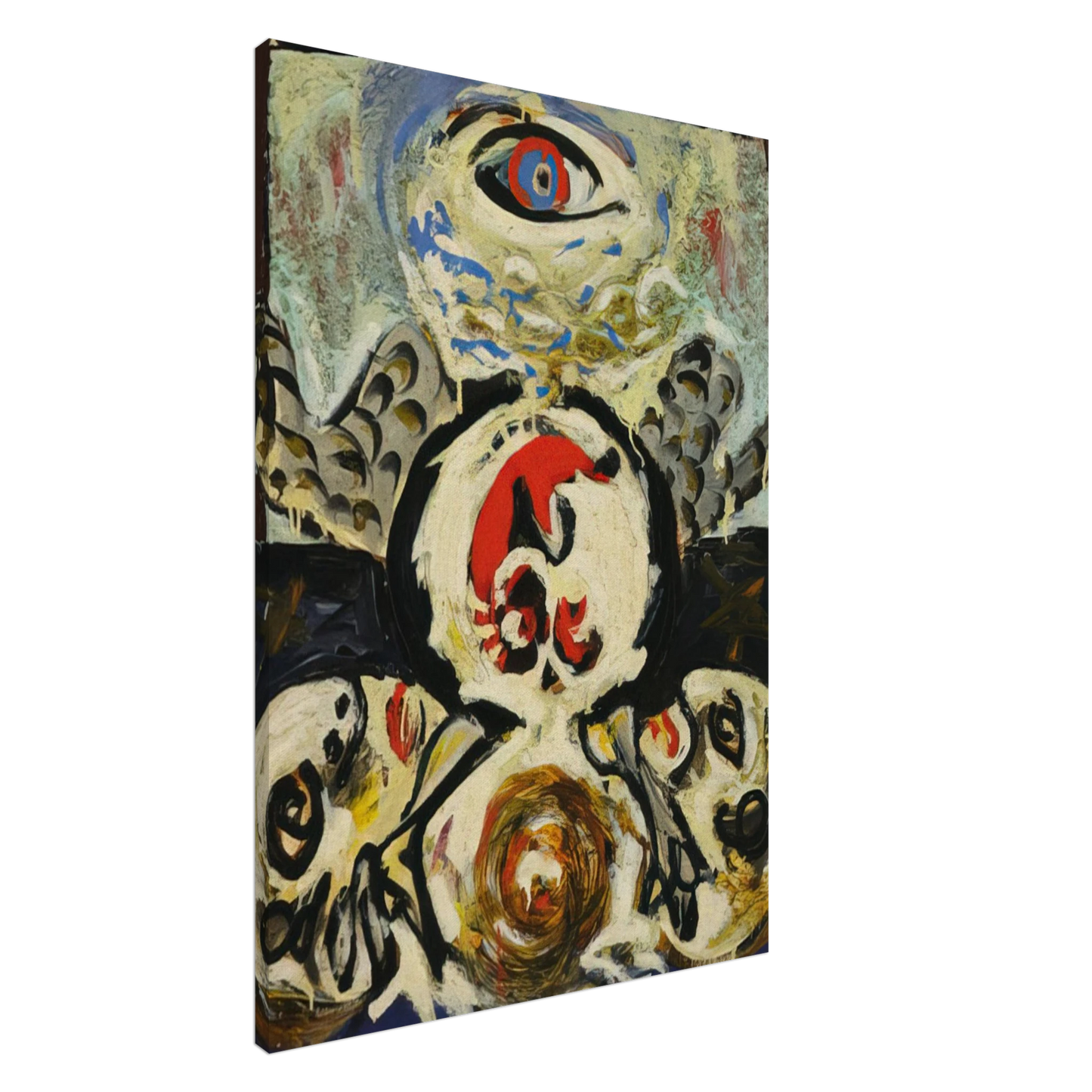 Jackson Pollock - BIRD 1941 Canvas - 20x30 cm / 8x12 inches-canvas