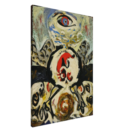 Jackson Pollock - BIRD 1941 Canvas - 20x30 cm / 8x12 inches-canvas